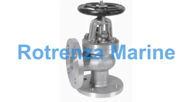 ANGLE VALVE DIN BRONZE FLANGED, PN10/16 HEAVY TYPE #1271 50MM