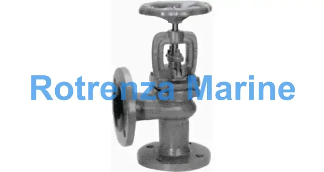 ANGLE VALVE DIN CAST IRON, FLANGED PN10/16 #242 25MM