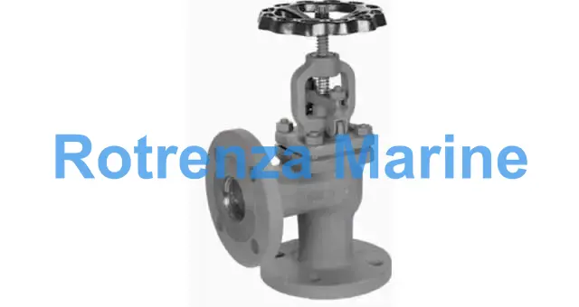 GLOBE VALVE DIN CAST STEEL 399, FLANGED PN16 ANGLE DN 40
