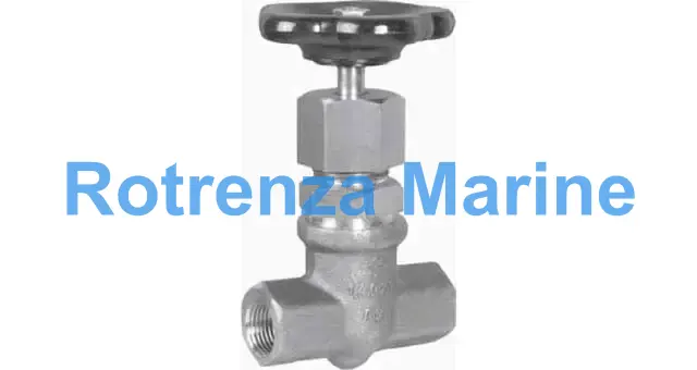GLOBE VALVE DIN S.STEEL 358, FEMALE THREAD PN200 3/4" D12MM