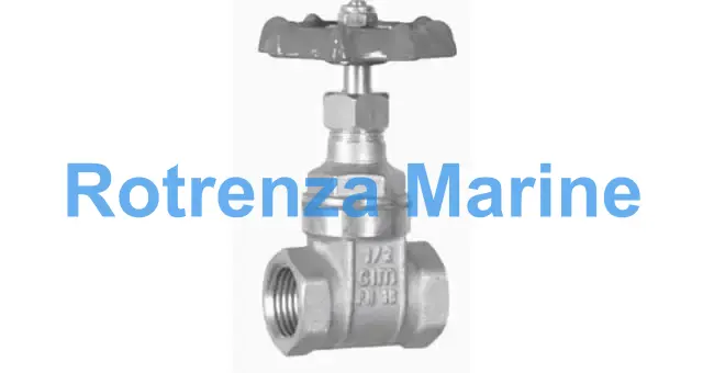 GATE VALVE DIN BRASS SCREWED, 20BAR #290AA 4"