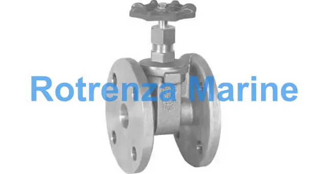 GATE VALVE BRONZE DIN FLANGED, PM10/16 #291 20MM