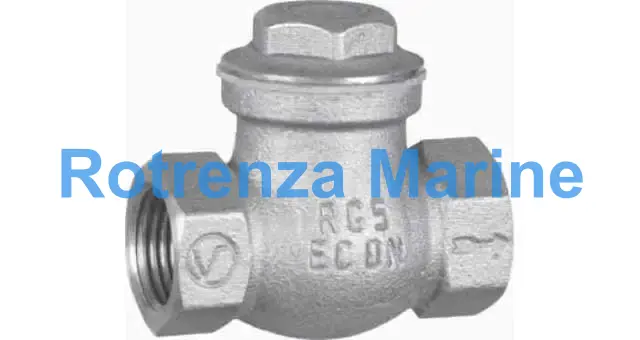 CHECK VALVE DIN BRONZE SCREWED, SWING TYPE #505BR 3/4"