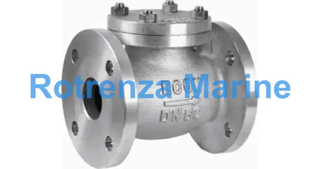 CHECK VALVE DIN BRONZE FLANGED, LIFT TYPE PN10/16 #496 15MM