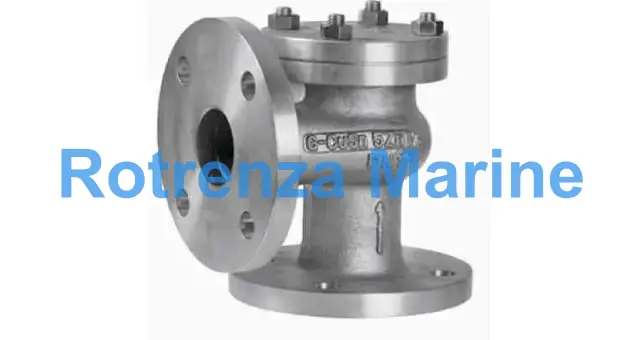 CHECK VALVE DIN BRONZE FLANGED, LIFT PN10/16 ANGLE #497 40MM