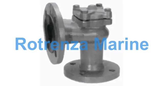 CHECK VALVE DIN C/IRON FLANGED, LIFT PN16 ANGLE #78 DN 80