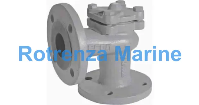 CHECK VALVE DIN C/IRON FLANGED, LIFT PN16 ANGLE #102 DN 125
