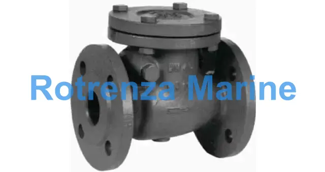 CHECK VALVE DIN C/IRON FLANGED, SWING TYPE PN10 #83GU 200MM