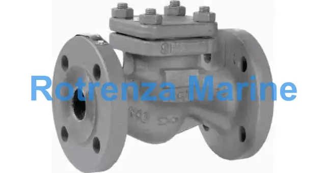 CHECK VALVE DIN CAST STEEL, FLANGED LIFT PN40 #95 DN 32