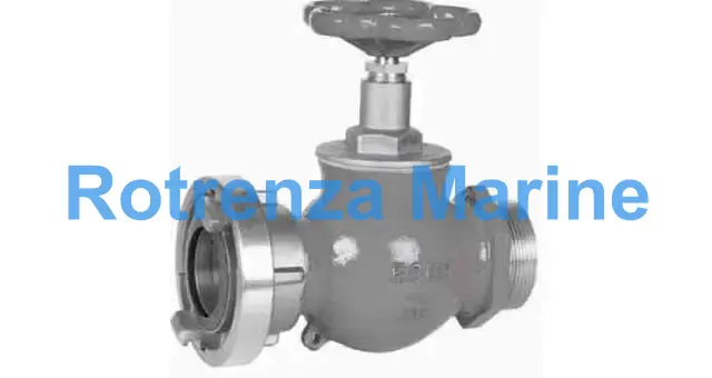 FIRE/DECKWASH VALVE DIN W/MALE, THREAD COPPER ALLOY #901 1"