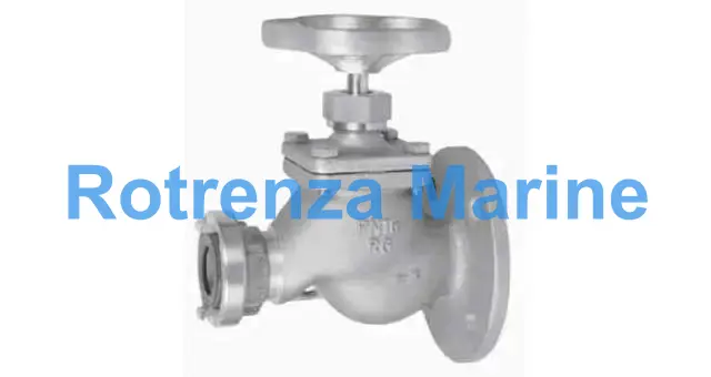 FIRE/DECKWASH VALVE DIN BRONZE, FLANGE & STORZ #911 65MM