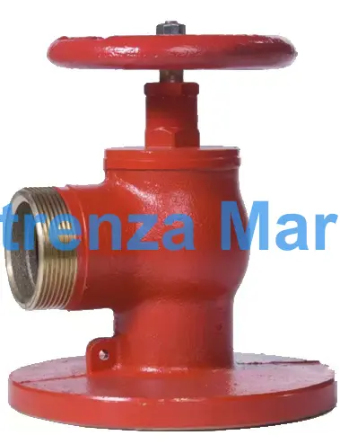 FIRE HYDRANT DIN BRASS ANGLE, FLANGED & MALE THREAD END DN50