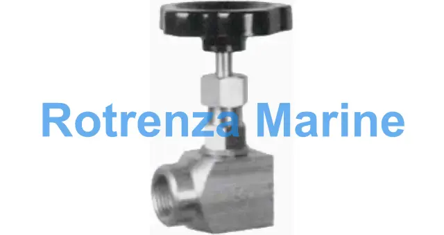 NEEDLE VALVE DIN BRASS SCREWED, ANGLE #719 1/4" D4MM