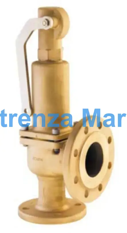 VALVE SAFETY GUNMETAL #852BHL, DIN W/LIFTING LEVER PN25 DN40 