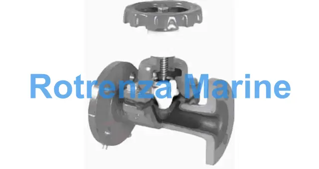 DIAPHRAM VALVE DIN C/IRON PN10, FULLBORE RUBBERLINE 5652 125MM