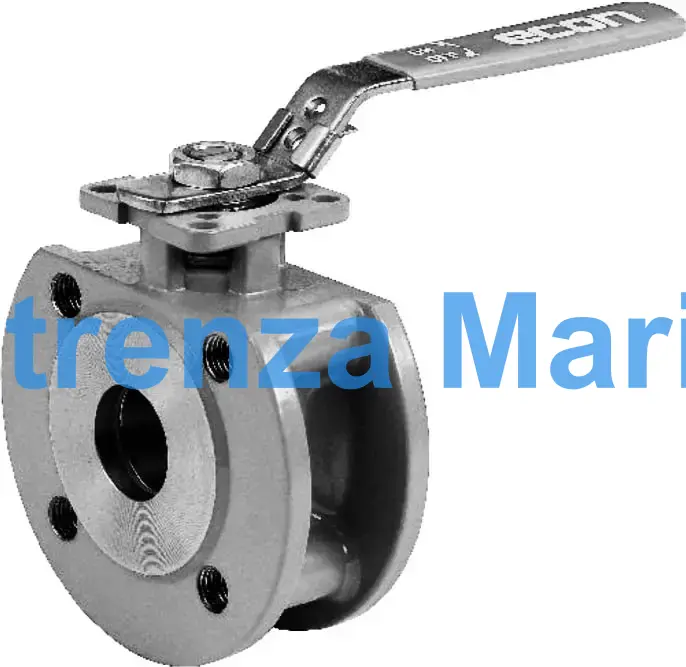 BALL VALVE DIN FORGED STEEL, WAFER TYPE PN 40 #7343 DN 100