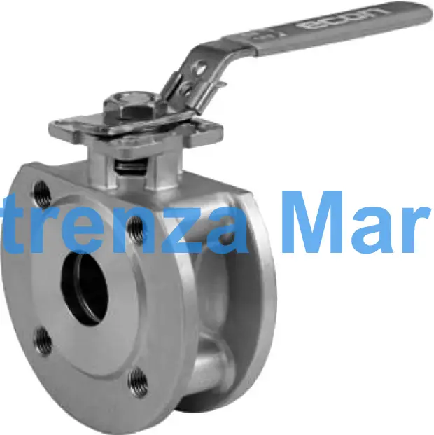 BALL VALVE DIN STAINLESS STEEL, WAFER TYPE PN 16 #7383 DN 50