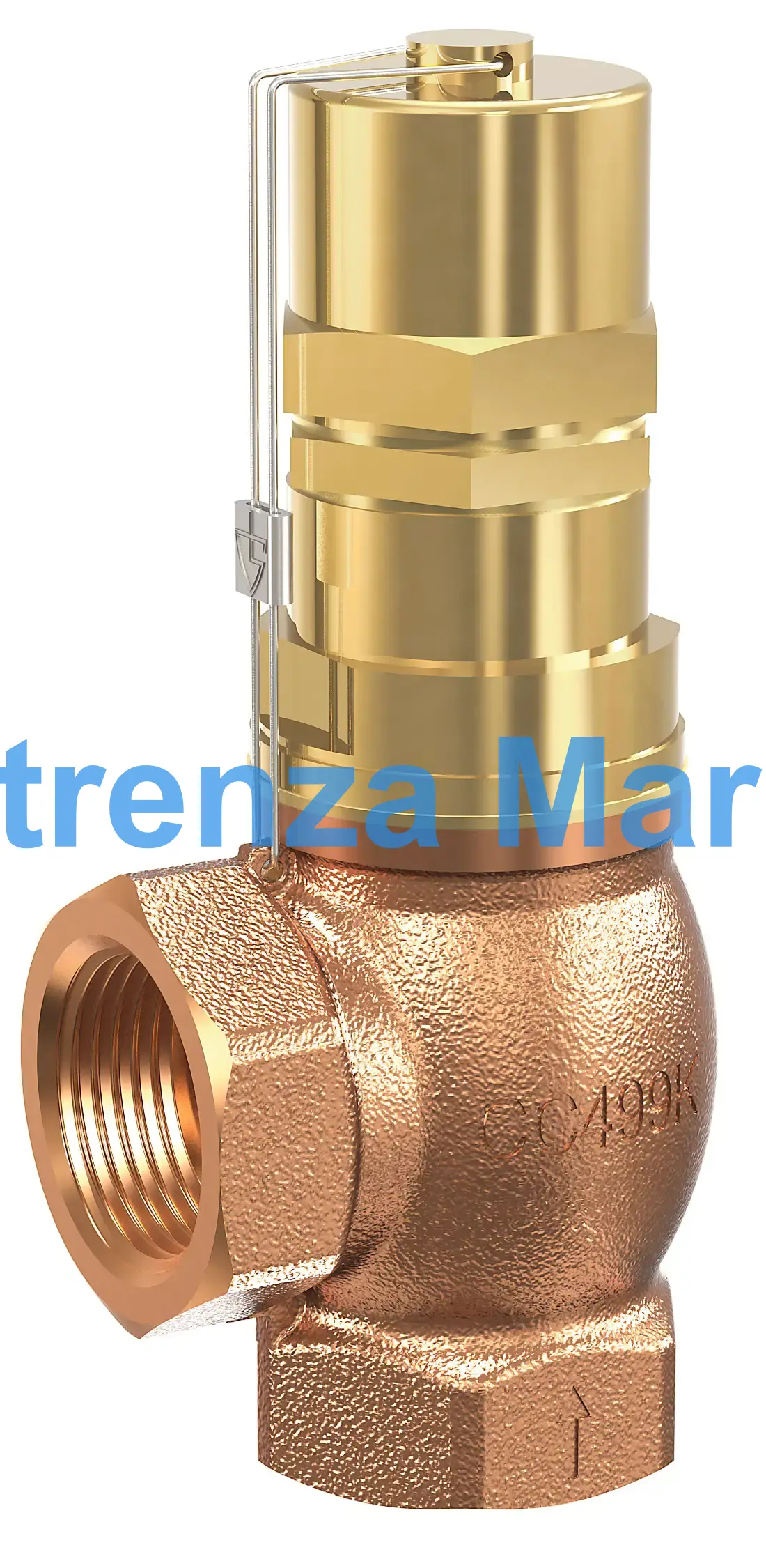 VALVE PRESS. RELIEF GUNMETAL, #618TGFO NBR  SEAL 3/8" 