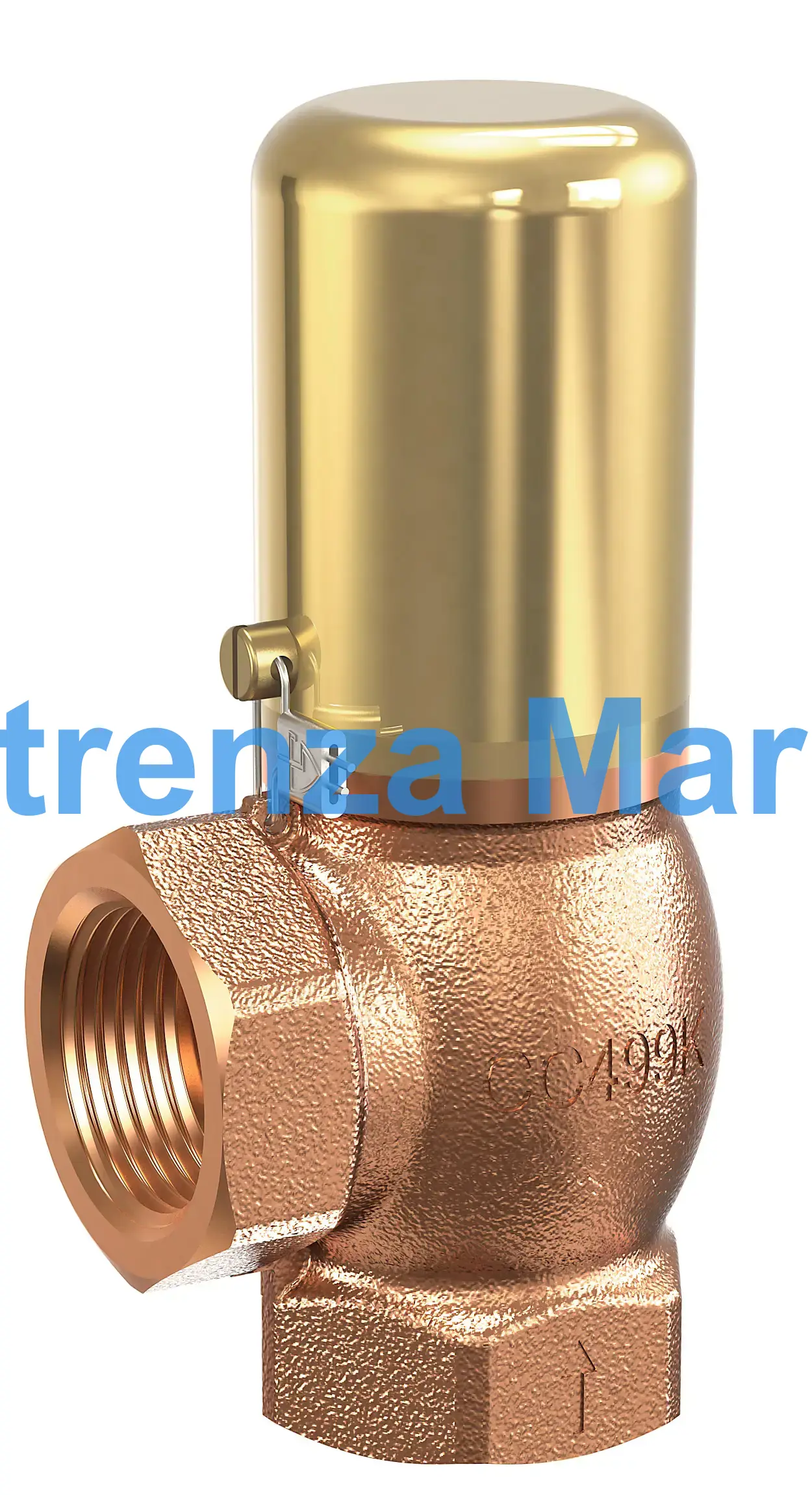 VALVE PRESS. RELIEF GUNMETAL, #618SGFO PTFE  SEAL 1-1/2" 