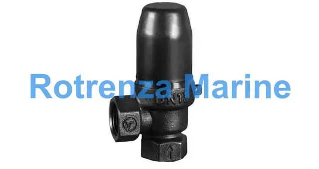 SAFETY VALVE DIN BRASS SCREWED, RENEWABLE DISC RING 517 1-1/4"