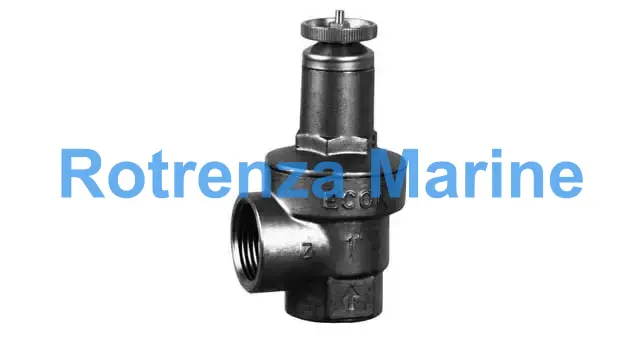 SAFETY VALVE DIN BRASS SCREWED, W/DIAPHRAGM #527 1/2"