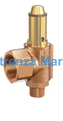 VALVE SAFETY GUNMETAL #851SGK, DIN 0.5-25 BAR G1/2" & 1/2"