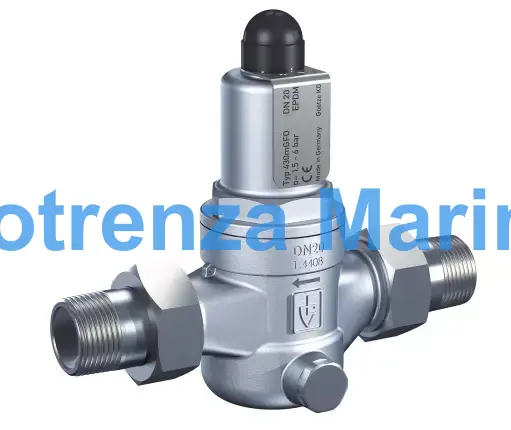 VALVE OVERFLOW S.STEEL, #430MGFO DIN 20