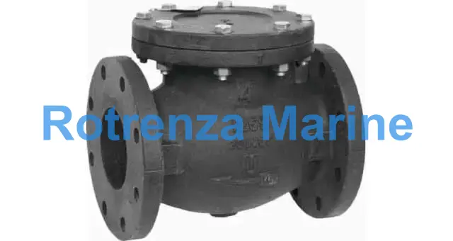 CHECK VALVE ANSI 125 CAST IRON, FLANGED SWING TYPE #1803 8"
