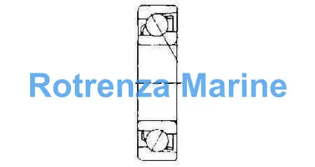 BALL BEARING SINGLE ROW, ANGULAR CONTACT NO.7204