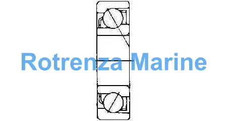 BALL BEARING SINGLE ROW, ANGULAR CONTACT NO.7315