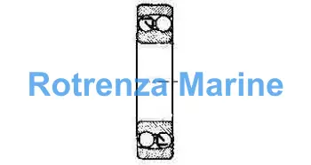 BALL BEARING DOUBLE ROW, DEEP GROOVE NO.1208