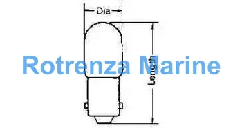 LAMP PILOT TUBULAR CLEAR, BA-15D 110V 20W 20X48MM