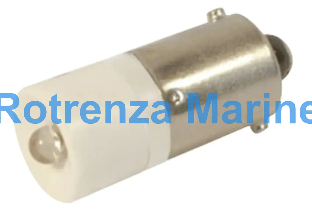 LAMP INDICATOR SINGLE LED BA9S, 10X24MM 6VOLT WHITE 