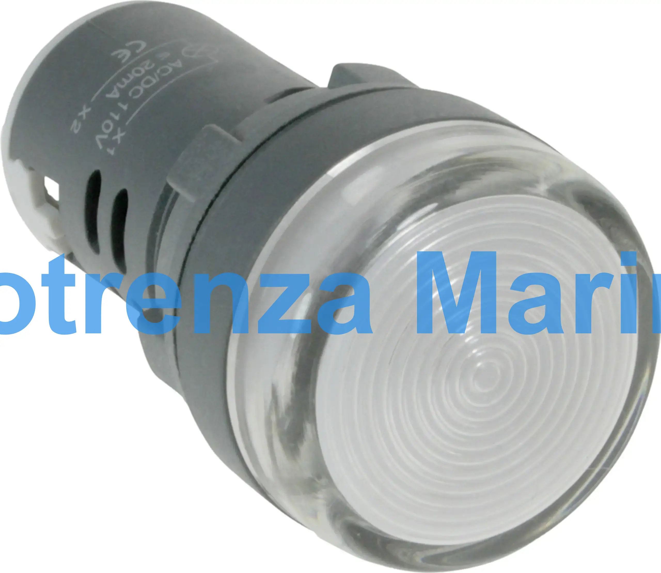 LIGHT PANEL INDICATING LED, 230V AC 20MA FIT:22MM BLUE