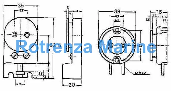 FL-LAMP HOLDER SUPPORT-TYPE, PHENOL RESIN 250V 1A 39MM-WIDE