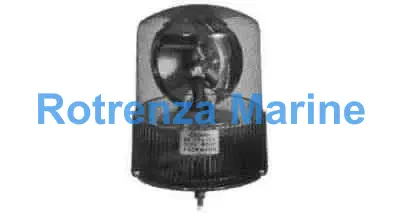 ROTARY LIGHT WARNING YELLOW, DC 24V 40W POLYCARBONATE
