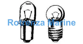 FLASHLIGHT BULB SCREW BASE, E-9 3.8V 0.3AMP