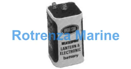 BATTERY DRY LANTERN 6V, SPRING TYPE