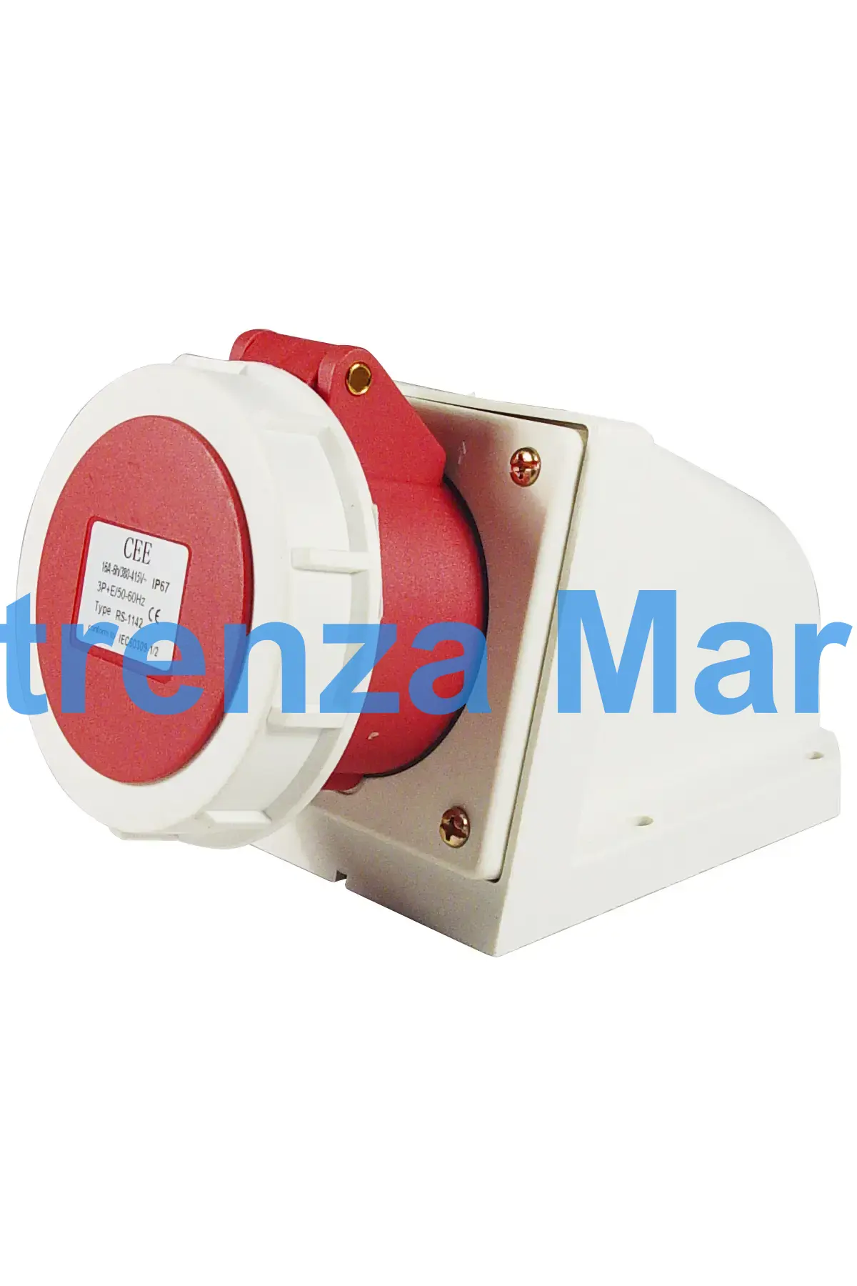 RECEPTACLE CEE AC380V RED 4P, 32AMP 6H IP67