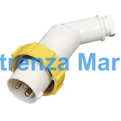 PLUG OFFSET WATERTIGHT IEC, 2P+E AC100-130V YELLOW PI2-2B