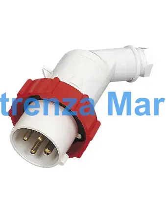 PLUG OFFSET W/TIGHT IEC 3P+E, AC380-415V/440-460V RED PI2-3B