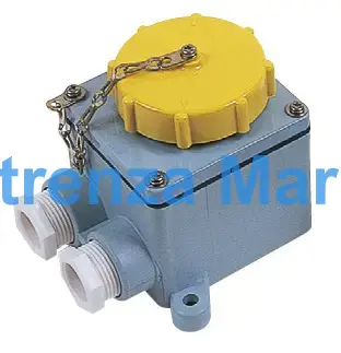 RECEPTACLE WATERTIGHT IEC TYPE, 2P+E AC100-130V YELLOW RI2-2