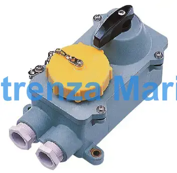 RECEPTACLE W/T IEC W/SWITCH, 2P+E 100-130V YELLOW RSI2-22