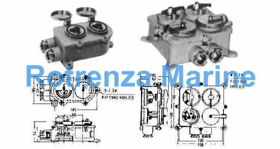 RECEPTACLE TWIN WATERTIGHT, 3PIN W/SWITCH SYNTHETIC RESIN