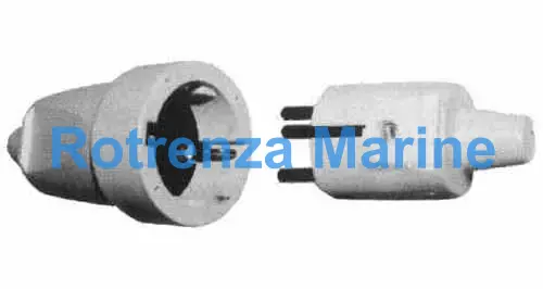 CABLE CONNECTOR 2-ROUND PIN, PHENOL RESIN SIEMENS NWT