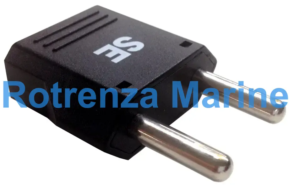 ADAPTOR 2ROUND PIN (SE) PLUG &, 2 PIN (A/B/C) RECEPTACLE