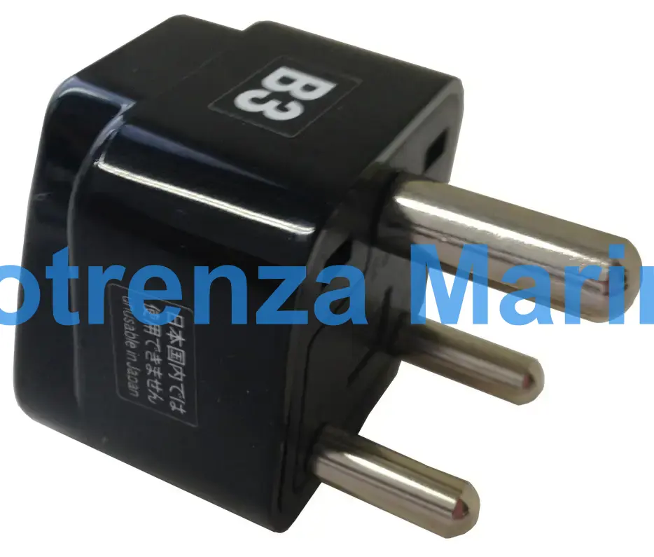 ADAPTOR 3-ROUND PIN (B3) PLUG &, (A/B/C/O/SE/BF/O2) RECEPTACLE