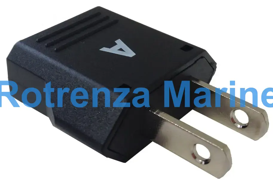 ADAPTOR 2-FLAT PIN (A) PLUG &, 2-ROUND PIN(B/C/SE) RECEPTACLE