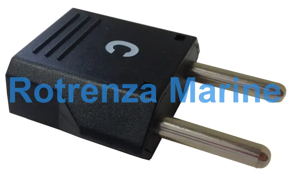 ADAPTOR 2-ROUND PIN (C) PLUG &, 2 PIN (A/B/SE) RECEPTACLE