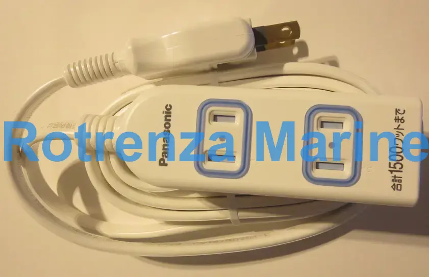 RECEPTACLE 4WAYS USA/JAPANESE, PLUG 2 FLAT PINS W/10MTR CORD 